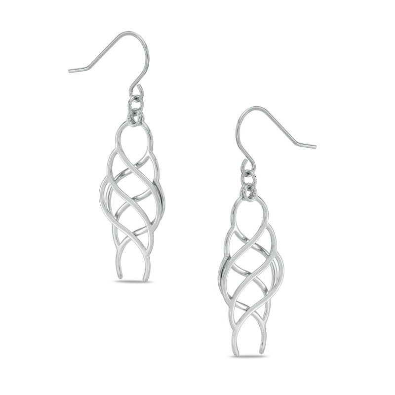 Celtic Dangle Earrings in Sterling Silver