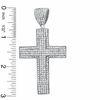 Thumbnail Image 1 of Cubic Zirconia Double Cross Charm in Sterling Silver