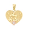 Thumbnail Image 0 of Big Sister Heart Charm in 10K Two-Tone Gold