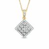 Thumbnail Image 0 of Diamond Accent Inner/Outer Kite Shaped Pendant in 10K Gold