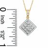 Thumbnail Image 1 of Diamond Accent Inner/Outer Kite Shaped Pendant in 10K Gold