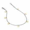 Thumbnail Image 0 of 10K Gold over Sterling Silver Dangling Heart Anklet - 10"