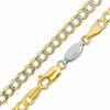 Thumbnail Image 0 of Reversible 100 Gauge Pavé Curb Chain Necklace in 14K Gold Bonded Sterling Silver - 22"