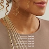 Thumbnail Image 1 of Reversible 100 Gauge Pavé Curb Chain Necklace in 14K Gold Bonded Sterling Silver - 22"