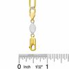 Thumbnail Image 1 of 14K Gold over Sterling Silver Reversible 4.5mm Pavé Mariner Chain Necklace - 24"