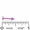 Thumbnail Image 1 of 016 Gauge Spiked Labret in Purple IP Stainless Steel