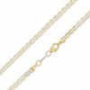 Thumbnail Image 0 of Reversible 080 Gauge Pavé Mariner Chain Necklace in 14K Gold Bonded Sterling Silver - 22"