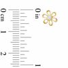 Thumbnail Image 1 of Cubic Zirconia Flower Stud Earrings in 10K Gold