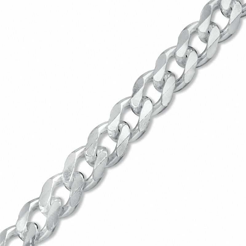 180 Gauge Curb Chain Bracelet in Sterling Silver - 9"