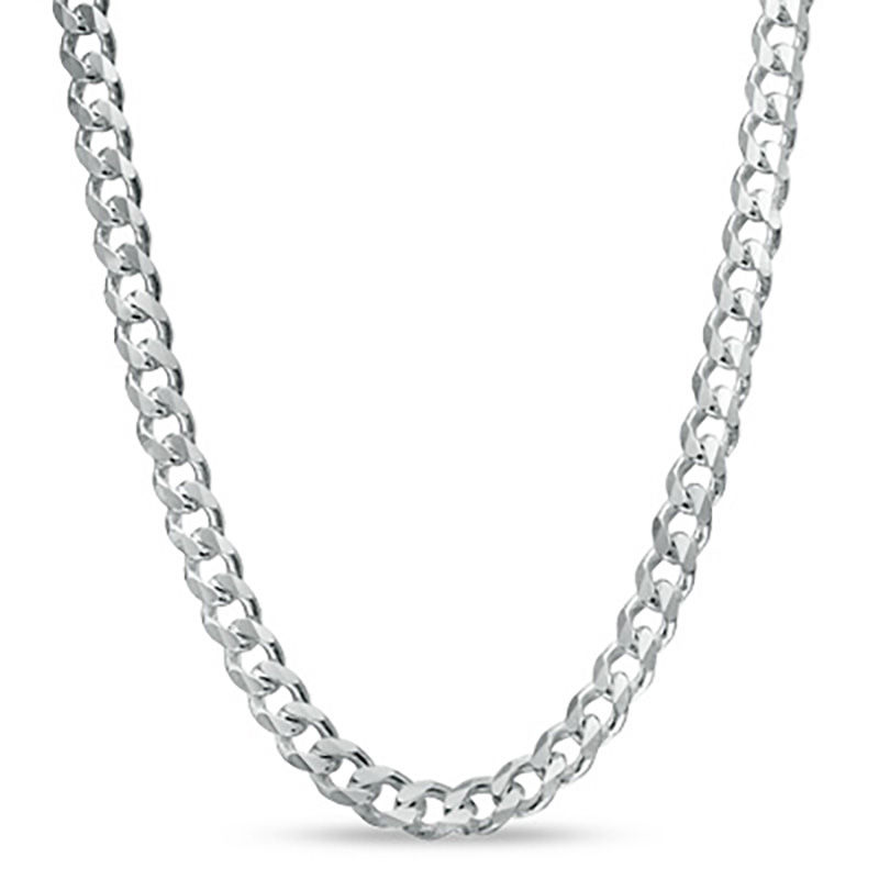 150 Gauge Curb Chain Necklace in Sterling Silver - 30"