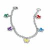 Thumbnail Image 0 of Child's Multi-Color Enamel Butterfly Charm Bracelet in Sterling Silver - 5.5"