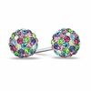 Thumbnail Image 0 of 6mm Multi-Colored Crystal Ball Stud Earrings