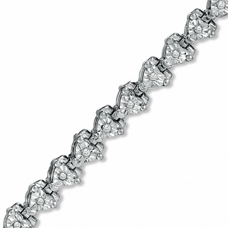 1/5 CT. T.W. Diamond Tennis Bracelet in Sterling Silver