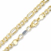 Thumbnail Image 0 of 5.2mm Figaro Chain Necklace in 14K Gold Bonded Semi-Solid Sterling Silver - 22"