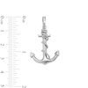 Thumbnail Image 3 of Anchor with Rope Charm in Sterling Silver