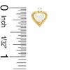 Thumbnail Image 1 of 5mm Heart-Shaped Simulated Opal Stud Earrings in Sterling Silver with 14K Gold Plate with CZ