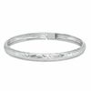 Thumbnail Image 0 of Diamond-Cut Flexible Bangle in Sterling Silver