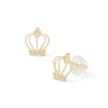 Thumbnail Image 0 of Crown Stud Earrings in 10K Gold