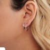 Thumbnail Image 2 of Sterling Silver Endless Hoop Earrings Set
