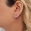 Thumbnail Image 2 of Sterling Silver Hoop Earrings Set
