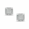 Thumbnail Image 0 of 1/3 CT. T.W. Diamond Square Stud Earrings in 10K White Gold