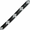 Thumbnail Image 0 of 1/8 CT. T.W. Diamond 8mm Bracelet in Black Tungsten and Stainless Steel - 8.5"