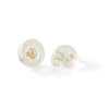 Thumbnail Image 1 of 5.75mm Cultured Freshwater Pearl and Crystal Stud Earrings in 10K Gold
