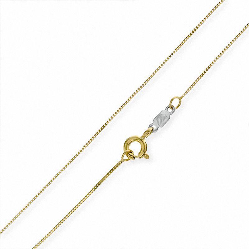 040 Gauge Box Chain Necklace in 14K Gold Bonded Sterling Silver - 16"