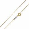 Thumbnail Image 0 of Sterling Silver with 14K Gold Plate 040 Gauge Box Chain Necklace - 18"