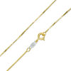 Thumbnail Image 0 of 14K Gold Bonded Sterling Silver 050 Gauge Box Chain Necklace - 16"