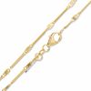 Thumbnail Image 0 of 030 Gauge Hammered Curb Chain Necklace in 14K Gold Bonded Sterling Silver - 18"