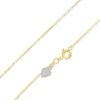 Thumbnail Image 0 of Sterling Silver with 14K Gold Plate 30 Gauge Hammered Square Cable Chain Necklace - 18"