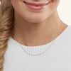 Thumbnail Image 2 of 020 Gauge Singapore Chain Necklace in 14K Solid Gold Bonded Sterling Silver - 16"