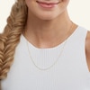 Thumbnail Image 2 of 020 Gauge Singapore Chain Necklace in 14K Solid Gold Bonded Sterling Silver - 20"
