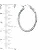 Thumbnail Image 1 of Twist Tube Hoop Earrings in Hollow Sterling Silver