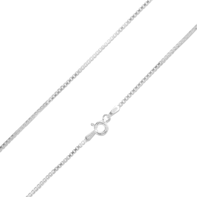 Made in Italy 125 Gauge Box Chain Necklace in Sterling Silver - 30"