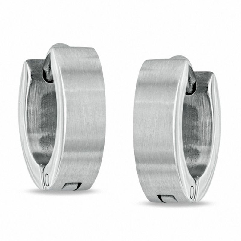 Huggie Hoop Earrings in Stainless Steel