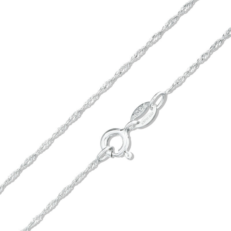 020 Gauge Singapore Chain Necklace in Sterling Silver - 20"