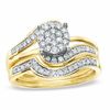 Thumbnail Image 0 of 3/8 CT. T.W. Diamond Swirl Bridal Set in 10K Gold