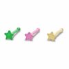 Thumbnail Image 0 of 020 Gauge Nose Stud Set with Multi-Colored Stars in Stainless Steel
