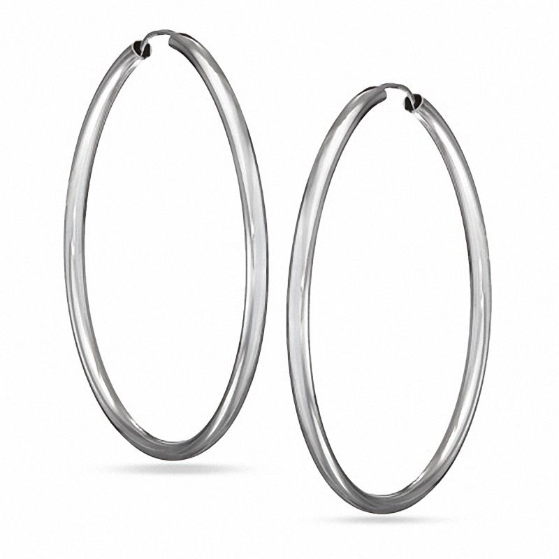 Sterling Silver Continuous Hoops