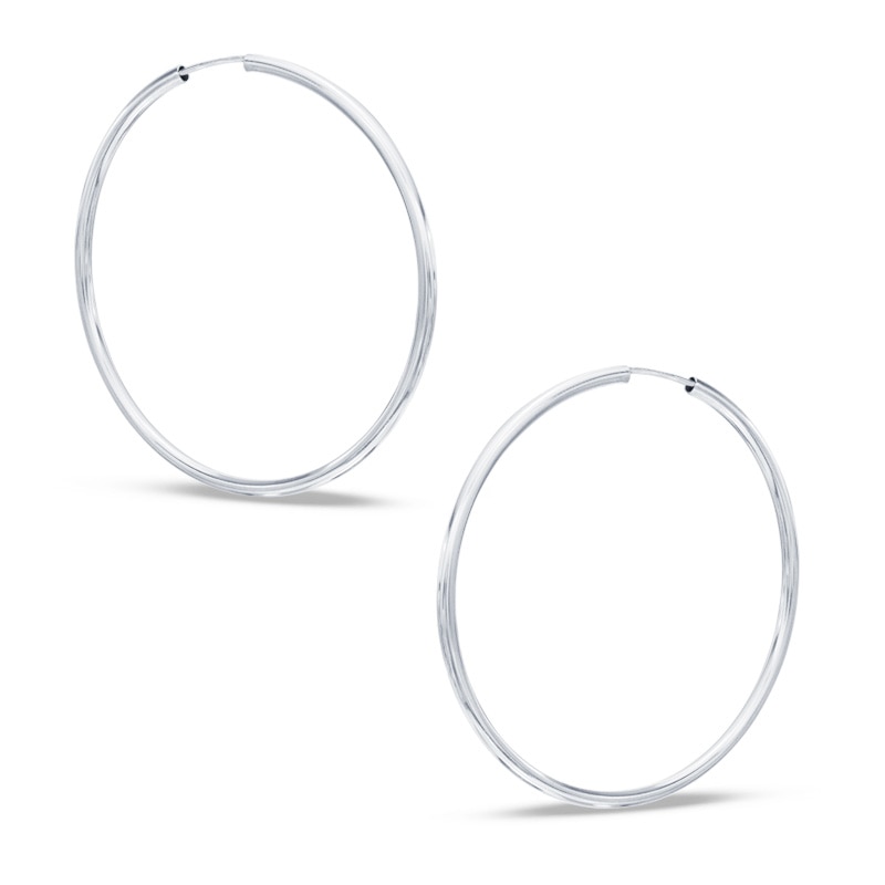 Sterling Silver Continuous Hoops