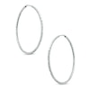 Thumbnail Image 0 of 40mm Diamond-Cut Hoop Earrings in Sterling Silver