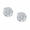 Thumbnail Image 0 of 5mm Cubic Zirconia Stud Earrings in 10K White Gold