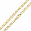 Thumbnail Image 0 of 4.4mm Solid Curb Chain Necklace in 10K Gold - 24"