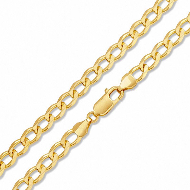 5.9mm Solid Curb Chain Necklace in 10K Gold - 26"