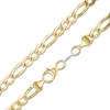 Thumbnail Image 0 of 14K Gold Bonded Sterling Silver 120 Gauge Figaro Chain Necklace- 20"