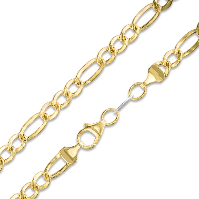 14K Gold Bonded Sterling Silver 120 Gauge Figaro Chain Necklace- 20"