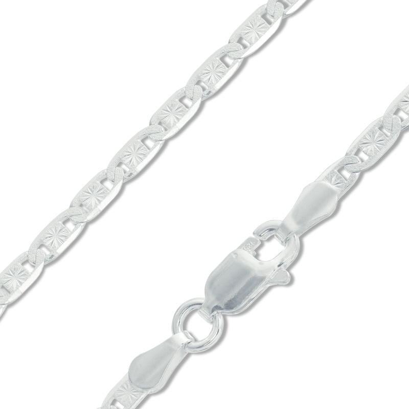 080 Gauge Valentino Chain Necklace in Sterling Silver - 18"