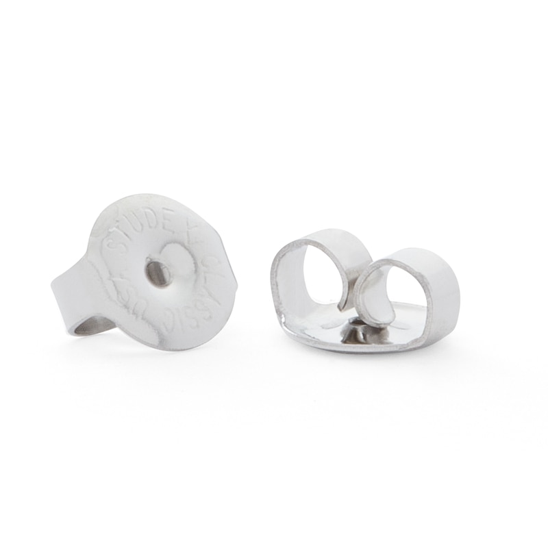 4mm Crystal Stud Piercing Earrings in Solid Stainless Steel